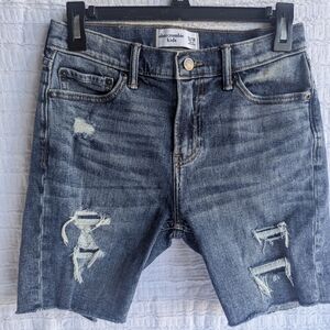 Abercrombie Kids Distressed Denim Shorts